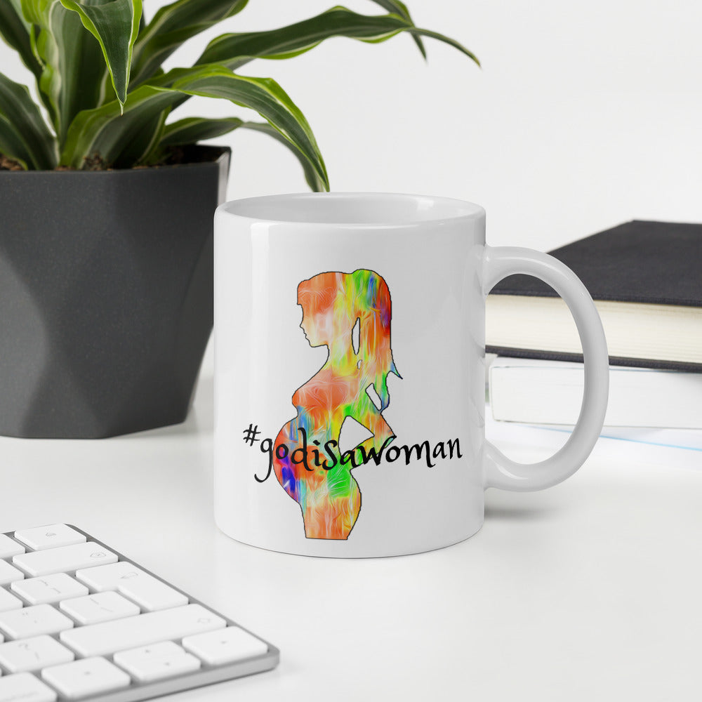 Travel Coffee Mug for Women #godisawoman. Unique everyday travel mug. WickedYo